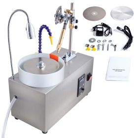 Gem Faceting Machine, 180W Jade Grinding Polishing Machine 0-2980RPM Adjustable Rotating Speed