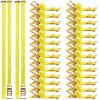 Ratchet Straps, 2 in x 15 ft, 30 Pack E-Track Tie Down Straps, 4400 lbs Break Strength & 1460 lbs Rated Load, Tie Down Ratcheting for Moving, Trailers