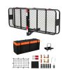 60" x 20" x 6", Hitch Cargo Carrier, 500 lbs Capacity Hitch Cargo Carrier with Cargo Net & Waterproof Cargo Bag