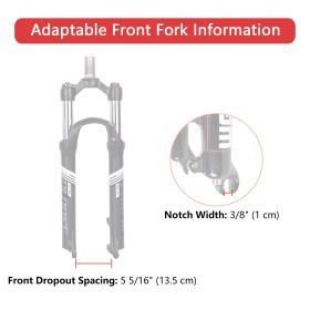 E-Bike 26 INCH Fat Front Wheel Conversion Kit 48V 1000W