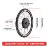 E-Bike 26 INCH Front Wheel Converstion Kit 48V 1000W