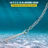 Anchor Chain, 10' x 5/16" Galvanized Steel Chain, 3/8" Anchor Chain Shackle, 11650lbs Anchor Lead Chain Breaking Load