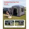 SUV Tent for Camping, 10FT L x 8FT W, Waterproof PU2000mm Spacious Double Layer Design for 5-8 Person, SUV Camping Tent with Mesh Windows