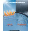 Pop up Shower Tent, Instant Portable Privacy Tent Changing Room with Hanging Bag, Ground Stakes, Ropes, Carry Bag, 190T Polyester with Silver Coating