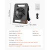 10000mAh Rechargeable Solar Fan with LED Lantern, 7 inch Portable Fan Cordless with 4W Foldable Solar Panel, 4-Speed& Timer& Quiet