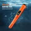 Metal Detector Pinpointer, IP68 Fully Waterproof Handheld Pin Pointer Wand, 4.5" Detection Depth, 3 Modes, LCD Screen