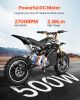 500W Electric Brushless DC Motor Kit - 48V 2700rpm Motor with Upgraded Speed Controller for Go Karts E-Bike Motorcycle Scooter