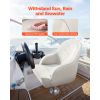 Boat Seat, Low Backrest, Boat Seat Captain Bucket Seat with Thickened Sponge Cushion & Waterproof PVC Leather, Ergonomic Design