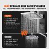 Outdoor Solar Heated Shower, 9.25 Gallon Poolside Shower Kit with Shower Head and Foot Shower Tap