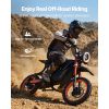 Electric Dirt Bike for Teens Adults, 2000W Motor, 31 MPH Speed, 31 Miles Max Range, 48V 22.5Ah Battery, Off-Road Motorcycle with Light, Display