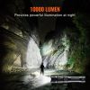 10000 Lumen High Lumens Flashlight, 5 Lighting Modes Rechargeable, IPX4 LED Waterproof Flashlight