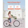 Cruiser Bike, 7-Speed, 26-Inch Pink Beach Cruiser Bike with Large Capacity Basket and Rear Rack, Secure & Sturdy Cruiser Bike with Adjustable Seat