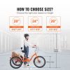 Adult Tricycles Bike, 24 Inch Three-Wheeled Bicycles, 3 Wheel Bikes Trikes, Aluminum Alloy Cruiser Bike with Basket & Adjustable Seat