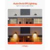 Solar Outdoor Barn Light, 3 Lighting Modes and Motion Sensor, 2-Pack Gooseneck Light Fixture, Farmhouse Wall Sconce, with E27 Bulb Compatible