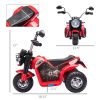 Kids Electric Motorcycle 6V Battery Powered Ride-On Dirt Bike with Horn Headlights Realistic Sounds Red for 18 - 36 Months