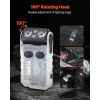 Rechargeable Keychain Flashlight, Mini LED Flashlight with 13 Lighting Modes, Portable Pocket Flashlight with Clip