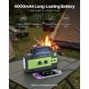 Emergency Weather Radio, 4000mAh Battery, FM/AM/WB/NOAA Alert Solar Hand Crank Emergency Radio, with USB Charging Cable, SOS Alarm and Flashlight