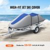 Jet Ski Cover, 126"-135" Trailerable Waterproof PWC Cover, Heavy-duty 600D Marine Grade PU Oxford Fabric, UV Resistant Seadoo Cover with Buckle Straps