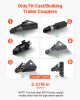 Trailer Coupler Lock, Fits 2-5/16-Inch Cast/Bulldog Trailer Couplers, Heavy Duty Trailer Hitch Lock with 3 Keys, Corrision-resistant