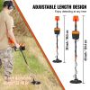 Metal Detector for Adults & Kids, 8 Inch Waterproof Search Coil with High Accuracy Pointer Display, Adjustable 38''-49'' Gold Detector