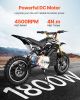 1800W Electric Brushless DC Motor Kit - 48V 4500rpm Motor with Upgraded Speed Controller and Foot Pedal Throttle Kit for Go Karts E-Bike Motorcycle Sc