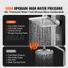 Outdoor Solar Heated Shower, 10.57 Gallon Poolside Shower Kit with 2 Shower Head and Foot Shower Tap