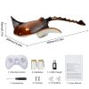 Remote Control Manta Ray Toy, 2.4GHz High Simulation Robot Manta Ray with Light, 2 Rechargeable Batteries, for Pool, Bathtub or Lake