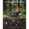 Metal Detector for Adults, 8", Professional High Accuracy Gold Detector, IP68 Waterproof Search Coil with Display, Headphones, 3 Modes