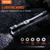 10000 Lumen High Lumens Flashlight, 5 Lighting Modes Rechargeable, IPX4 LED Waterproof Flashlight