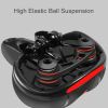Bicycle seat cushion (red) saddle waterproof double shock absorber with mounting wrench