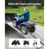 Aluminum Ramps, 1000 lbs, 2Pcs Heavy-duty Ramps with Wider Ramp Surface, Universal Stable Loading Ramp with Handles, Fit for ATV, UTV, Motorcycle