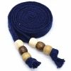 Cotton Sweatshirt Hoodie Flat Drawstring Sweatpants Waistband Cord Wooden Beads Decorative Replacement Drawstring,Dark Blue