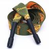 Leaves Printed Jacquard Drawstring Flat Decorative Replacement Drawstring Cord for Sweatpants Shorts Hoodies,Army Green Orange