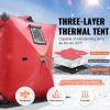 Portable Ice Shelter, 1-2 Person Insulated Pop-Up Ice Fishing Tent, 24 Square Feet Fishable Area, Thermal Ice Shanty for Winter Fishing