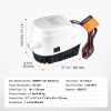 Bilge Pump, 1100GPH 12V Automatic Submersible Boat Bilge Water Pump with Float Switch, 1.1" Outlet Diameter, Small Boat Bilge Pump
