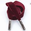 Flat Replacement Drawstring Cord Single-Sided Velvet Decorative Drawstring for Hoodies Sweatpants Shorts,Wine Red