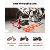 Motorcycle Rear Wheel Stand, 850 LBS Load Capacity Heavy Duty Rear Wheel Stand with U + L Fork Swingarm Spool, Adjustabe Motorcycle Lift Jack Stand