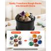 Rock Tumbler Kit, 4lbs Rock Polishing Kit, 4 Speed Settings 9-Day Polishing Timer Stone Polishing Kit