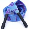 Leaves Printed Jacquard Drawstring Flat Decorative Replacement Drawstring Cord for Sweatpants Shorts Hoodies,Sky Blue Purple