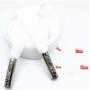 Single-Sided Velvet Flat Drawstring Decorative Replacement Drawstring for Hoodies Sweatpants Shorts,White