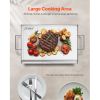 Stainless Steel Griddle, 23x16 inch Universal Flat Top Rectangular Plate, Gas Grill Griddle for BBQ Grill, Teppanyaki