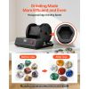 Rock Tumbler Kit, 17 lbs Rock Polishing Kit, 2-Speed Stone Polishing Kit with 240-Hour Polishing Timer, Rock Polisher with Belt-Driven Brushless Motor