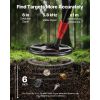 Metal Detector, 6", Lightweight Metal Detector with LCD Display, IP68 Waterproof Search Coil, Adjustable 22.8"-33.8" High Accuracy Gold Detector