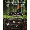 Waterproof Metal Detector, 12", Professional High Accuracy Gold Detector for Adults, with Display, Wireless Headphones, 7 Modes, Adjustable Length