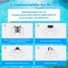 2pcs Adult Swim Caps for Women, Silicone Waterproof Swimming Caps - Fits Long/Short Hair