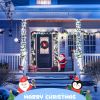 2 Pack White Solar Christmas Lights, Total 200 LED 66 FT Solar String Lights Outdoor Waterproof