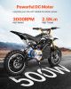 500W Electric Brushless DC Motor Kit - 36V 3000rpm Motor with Upgraded Speed Controller, Throttle Grip Kit for Go Karts E-Bike Motorcycle Scooter