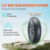 Solid PU Run-Flat Tire Wheel, 10", 2-Pack, 180 lbs Dynamic Load, 220 lbs Static Load, Flat Free Tubeless Tires and Wheels for Hand Truck, Utility Cart