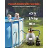 Sand Filter Pump for Above Ground Pool, 16 in, 3500 GPH, 3/4 HP Swimming Pool Sand Filter Pump System