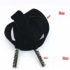 Single-Sided Velvet Flat Drawstring Decorative Replacement Drawstring for Hoodies Sweatpants Shorts,Black